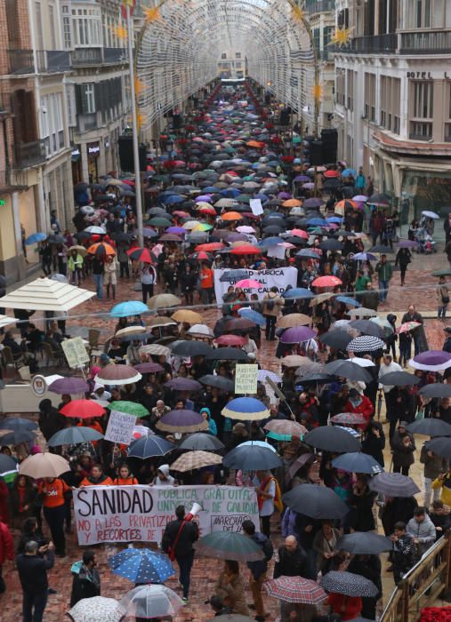 Marcha por la sanidad pública en Málaga