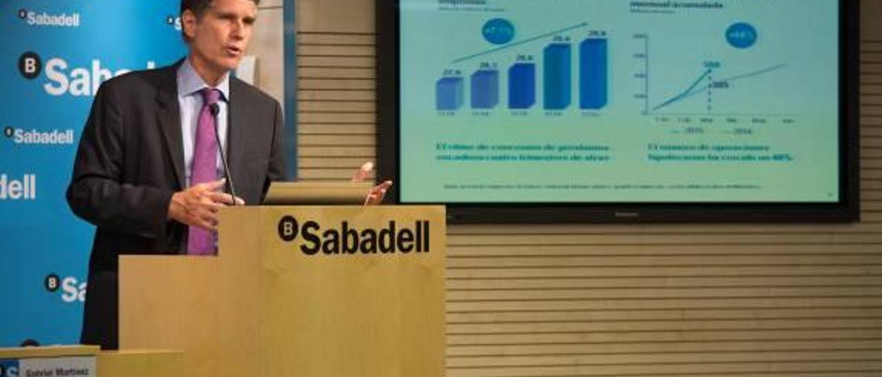 Banco Sabadell duplica su beneficio hasta los174 millones y abre el grifo del crédito