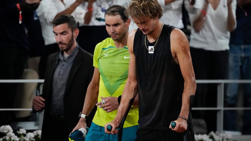 Nadal nach Verletzung von Zverev im Endspiel der French Open