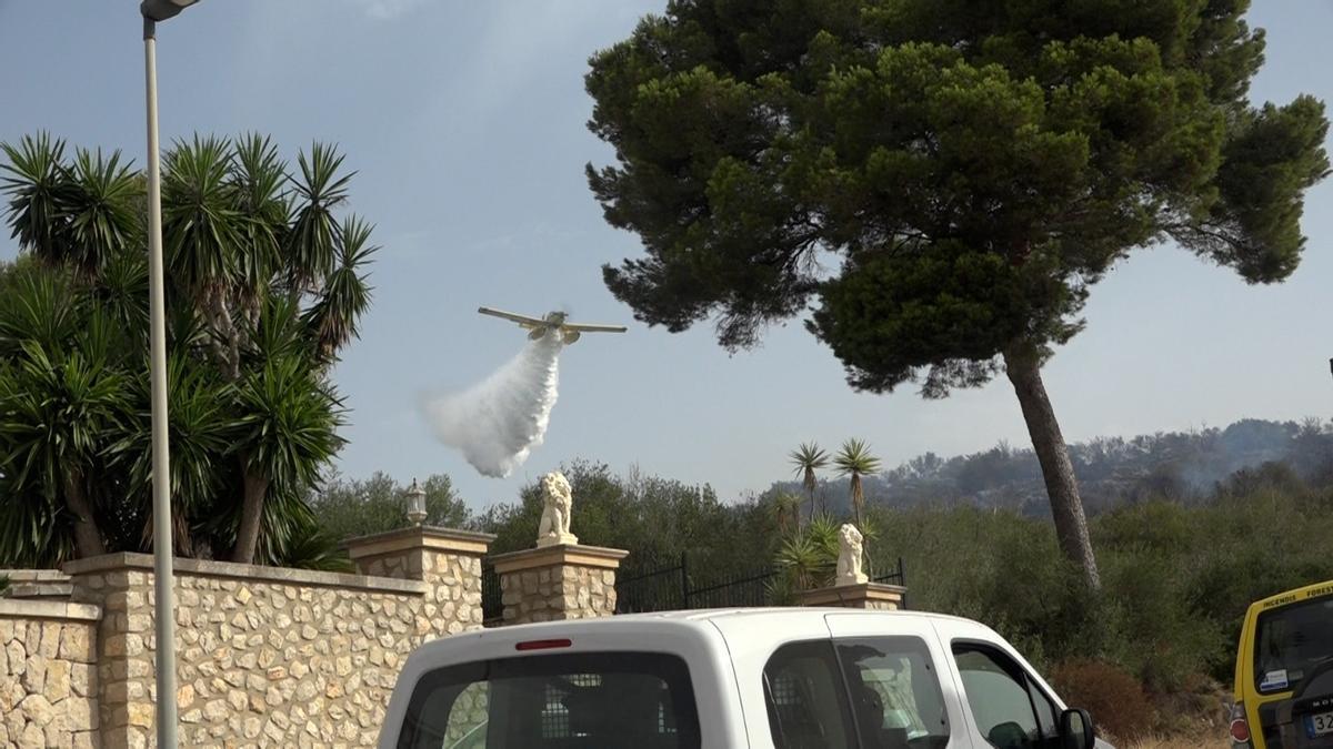 Controlado un incendio en el Puig de sa Bassa