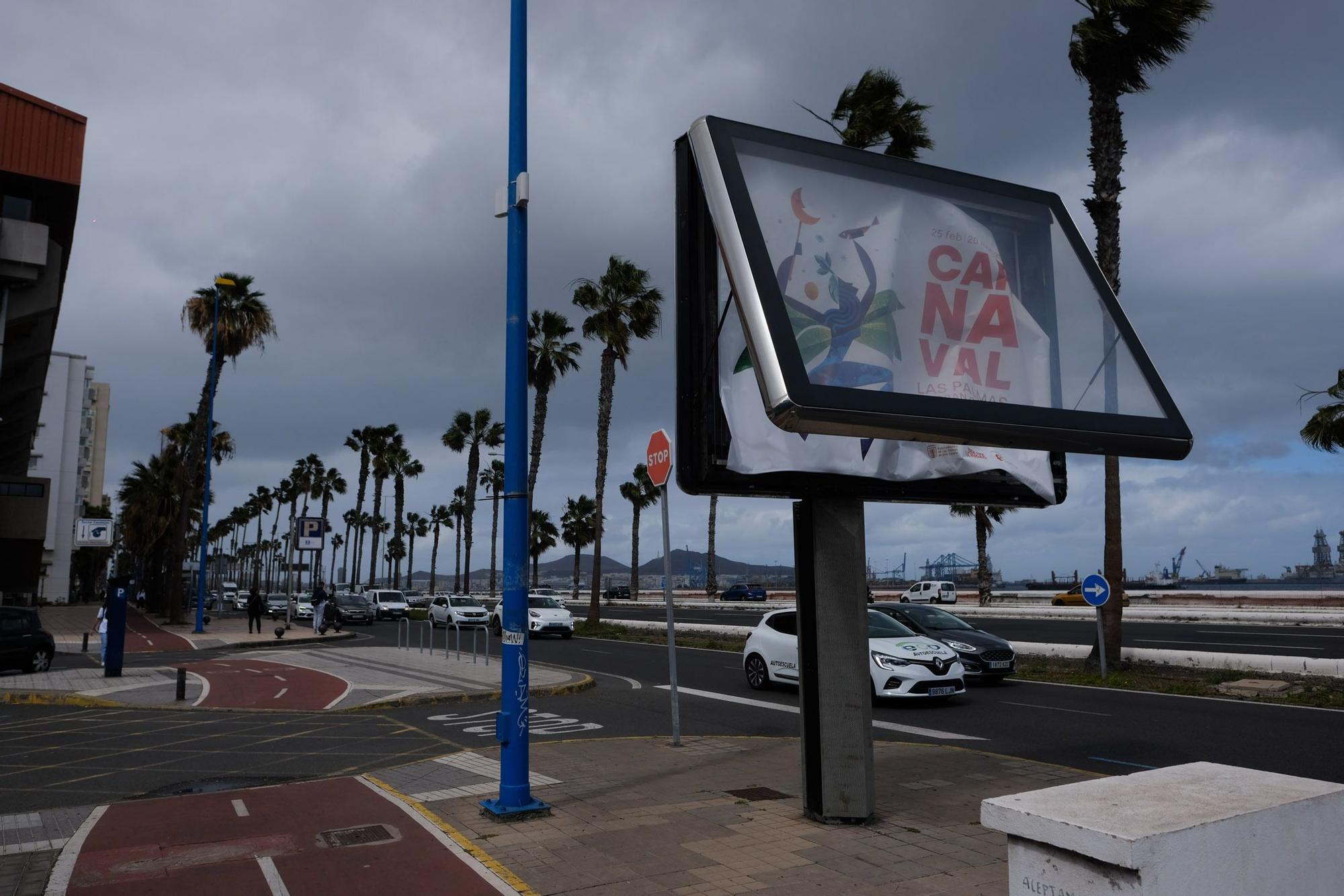 La borrasca Celia deja un temporal de viento y mar en Gran Canaria (14/02/2022)