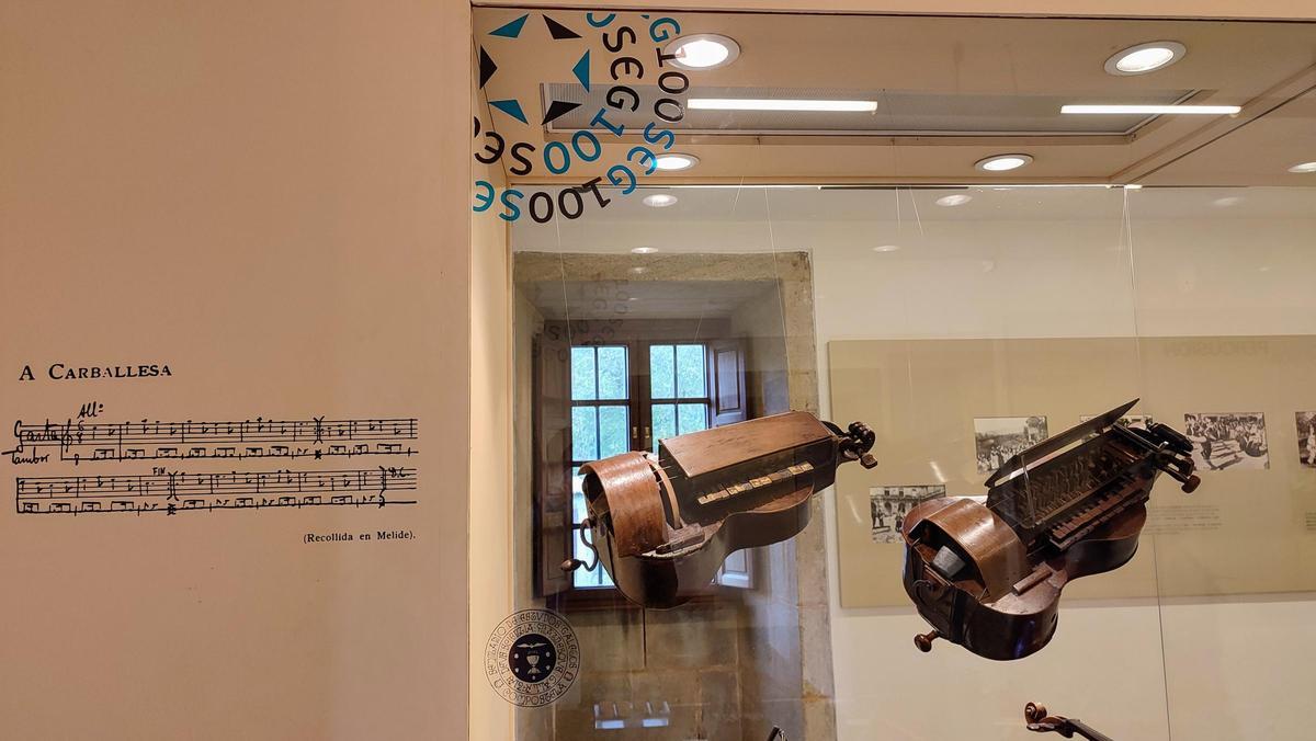 A música desta zanfoña do século XIX ameniza a exposición