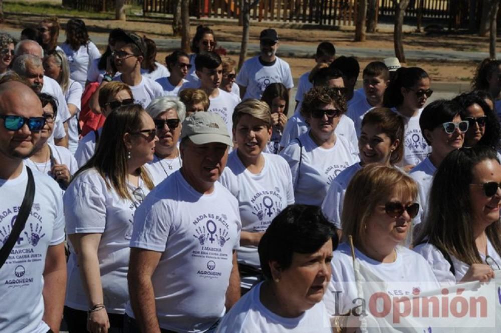 Marcha contra la violencia de género en La Aljorra