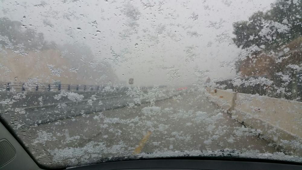 La nieve tiñe de blanco Murcia