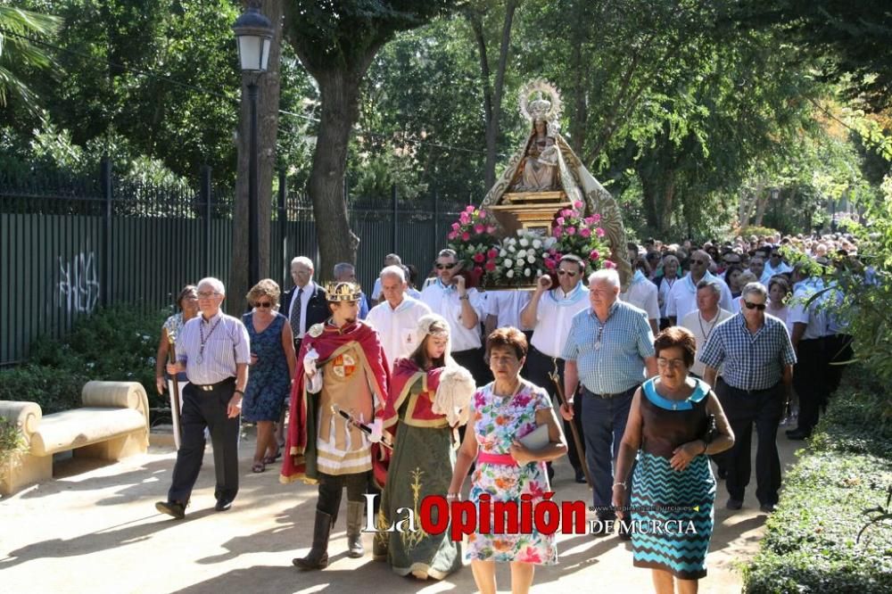 La Virgen de las Huertas llega a Lorca para las fiestas