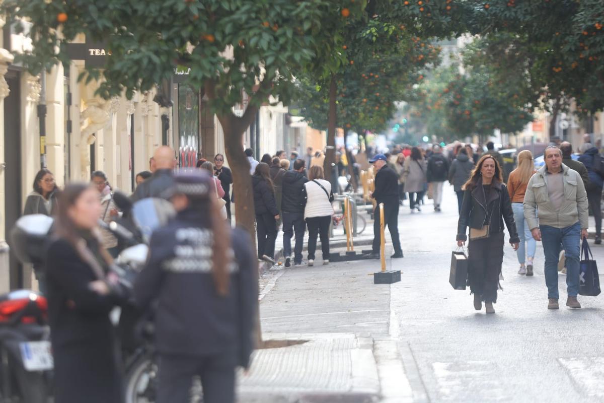Cierran al tráfico la calle Jorge Juan