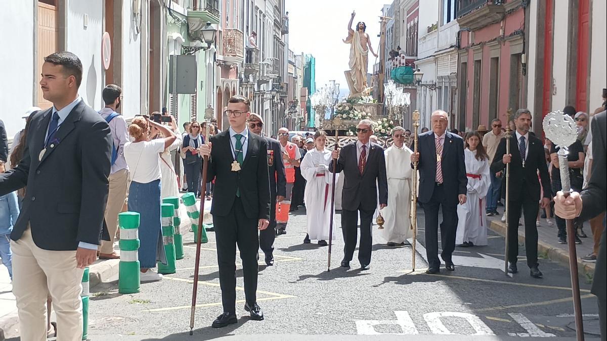 La procesión del Cristo Resucitado pone fin a la Semana Santa en Las Palmas de Gran Canaria