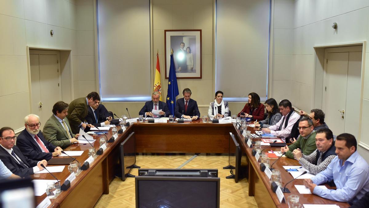 La última reunión de los estibadores con el Gobierno.