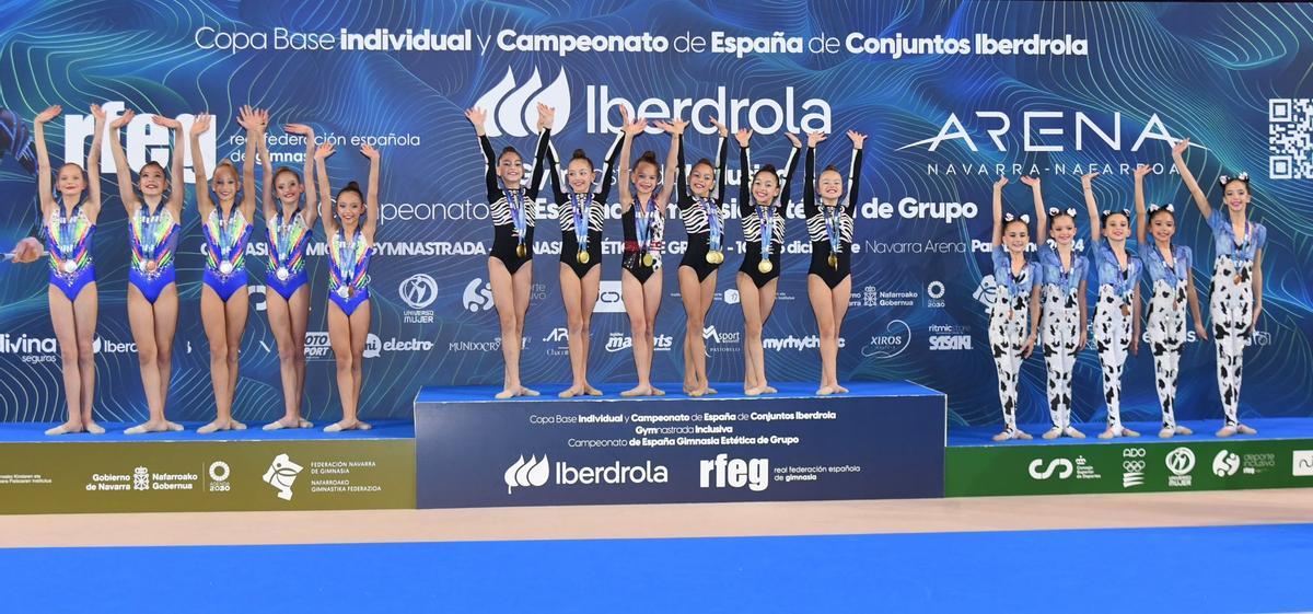 La clasificación general alevín estuvo liderada por las alicantinas del Club Calpe que se alzaron con el triunfo con 41.050 puntos