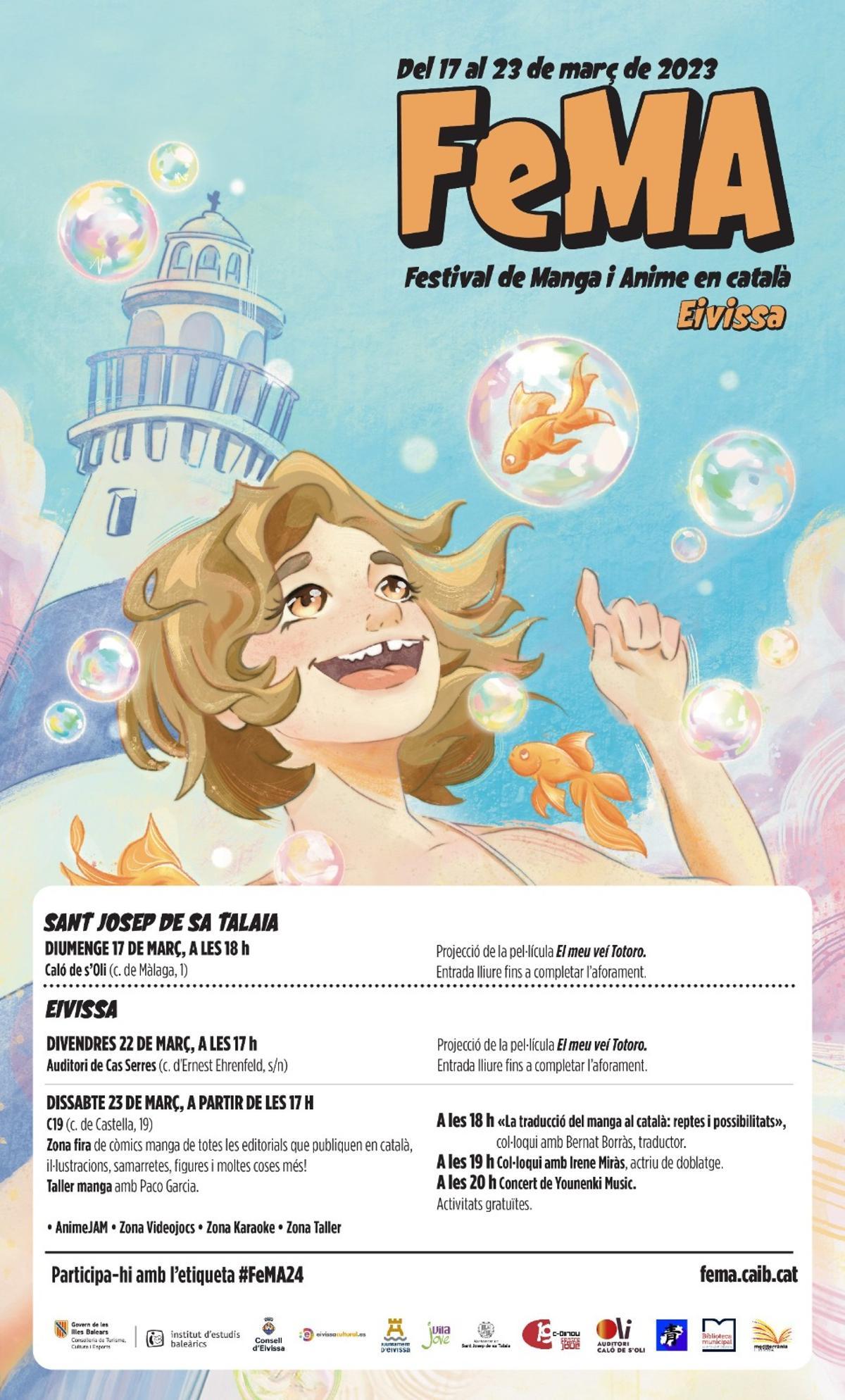Programa del 'Festival de Manga i Anime en català' en Ibiza