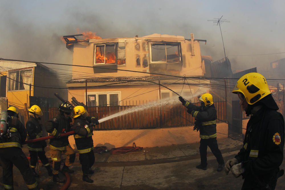 Incendio en Valparaíso (Chile)