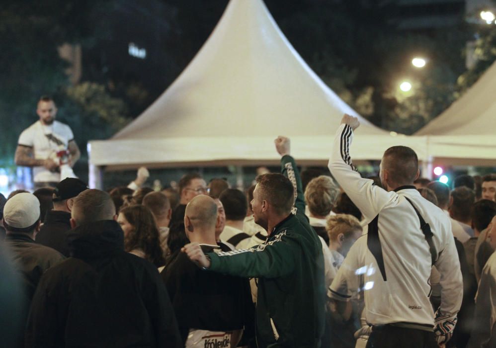 Los ultras del Legia causan disturbios en Madrid