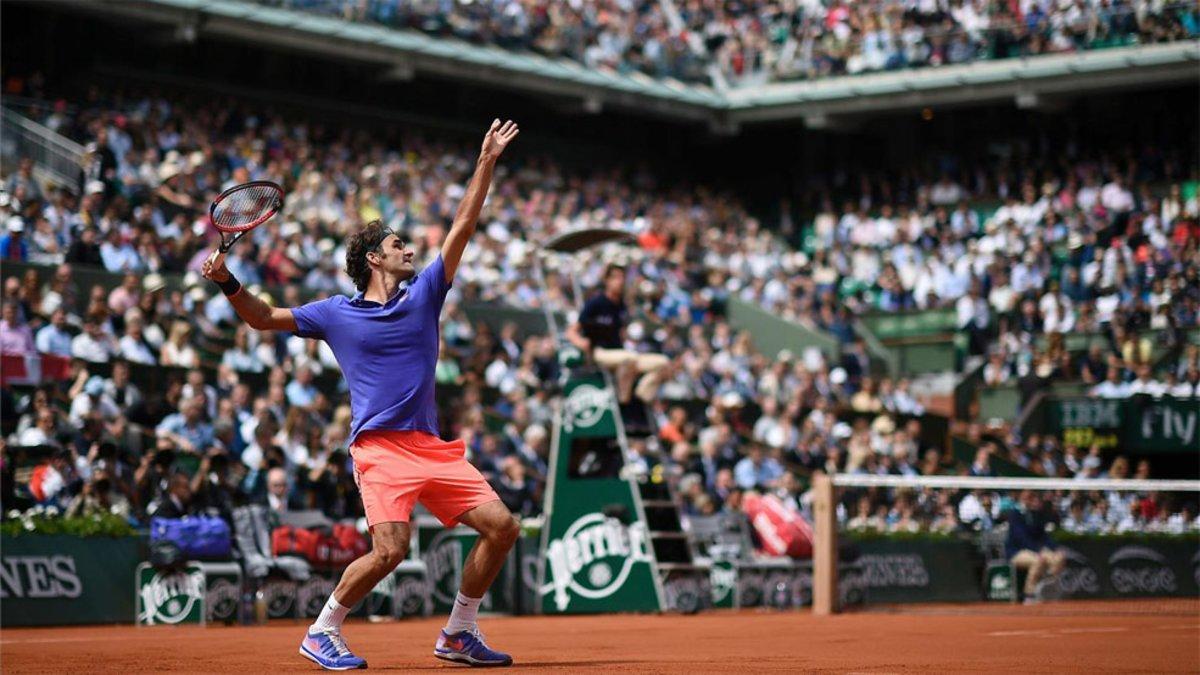 Federer, en una edición de Roland Garros