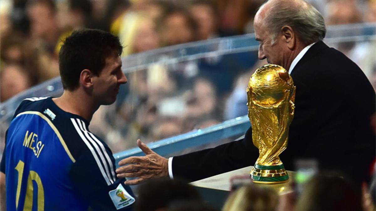 Blatter desvela que le dijo Messi en el Mundial