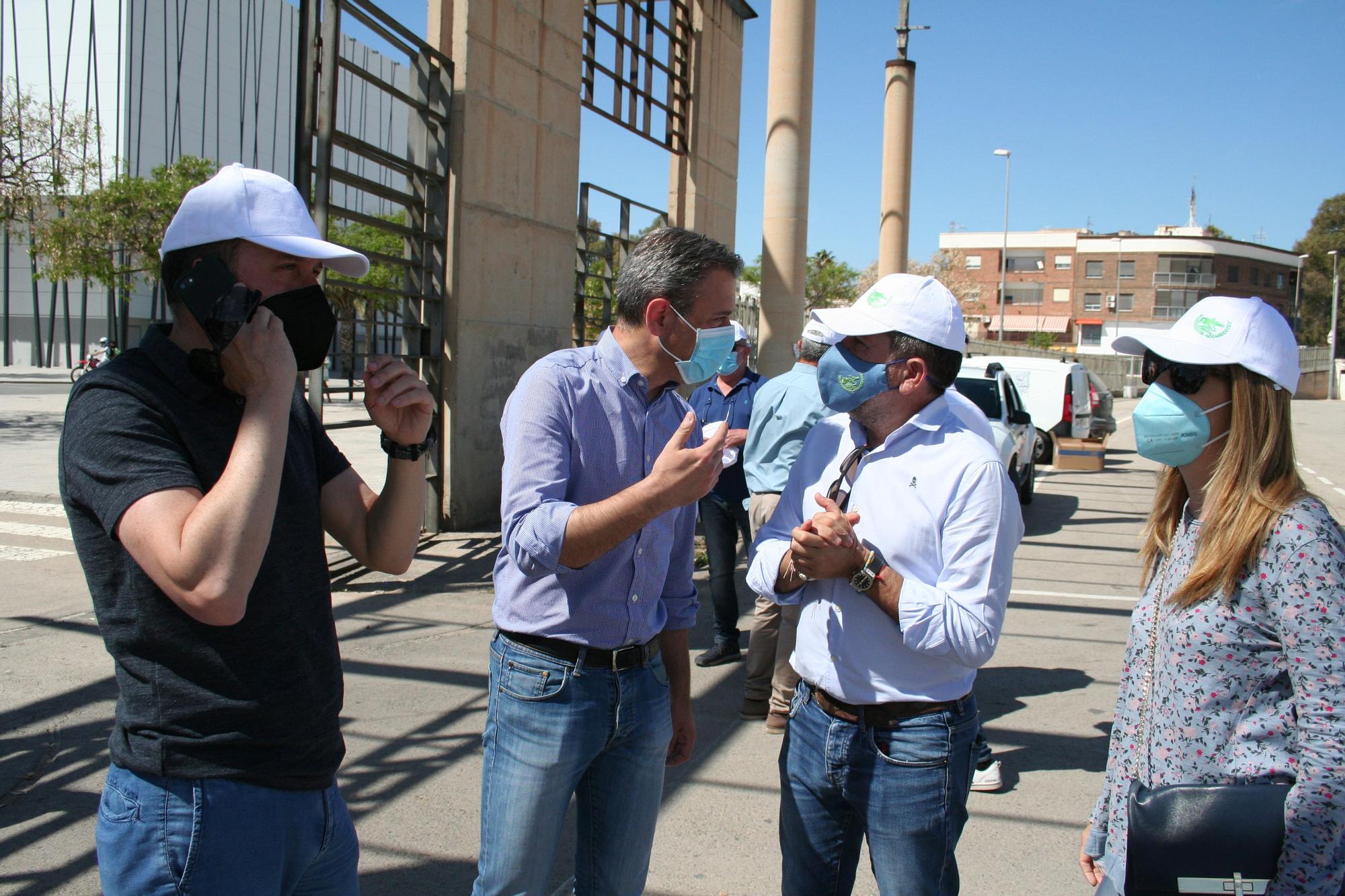 Protesta en defensa del Trasvase en Lorca