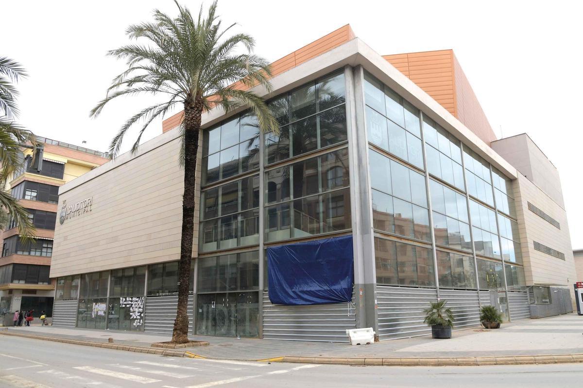 El Auditorio Municipal de Paiporta que quedó destruido por la dana.