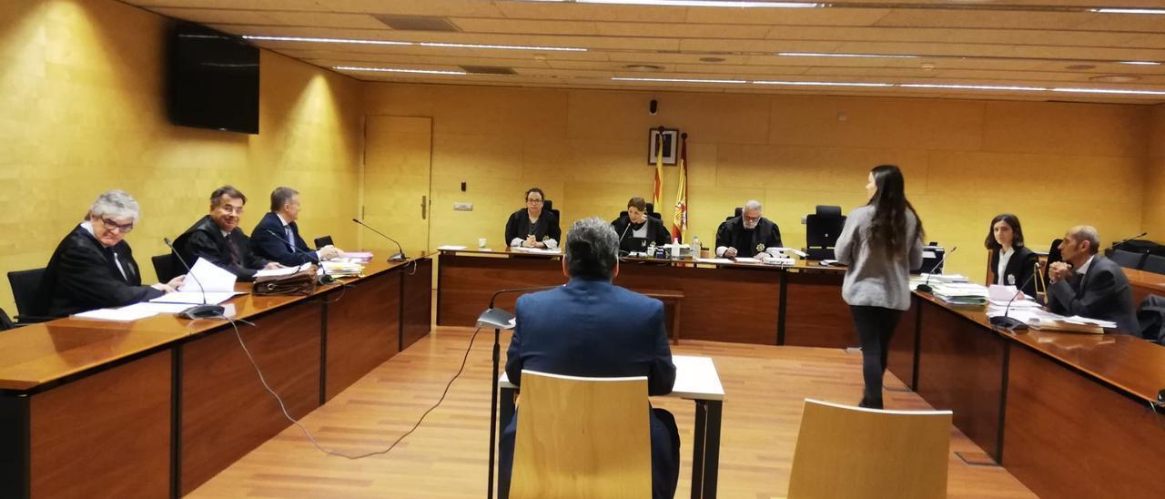 L'acusat durant el judici a l'Audiència de Girona.