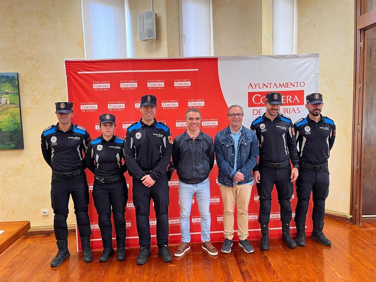 Un momento de la recepción a nuevos agentes en una imagen de archivo.