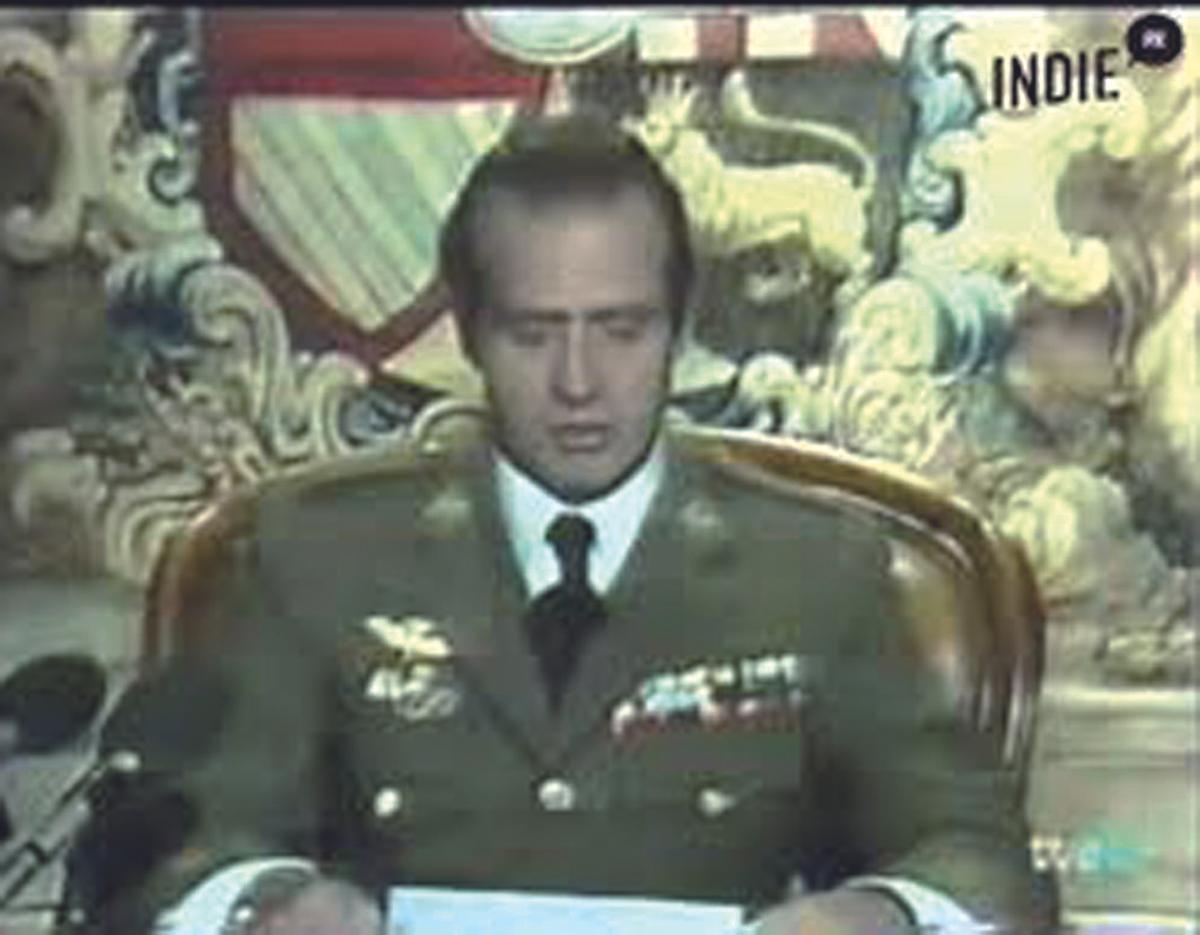 El Rey Juan Carlos I la noche del golpe de estado.