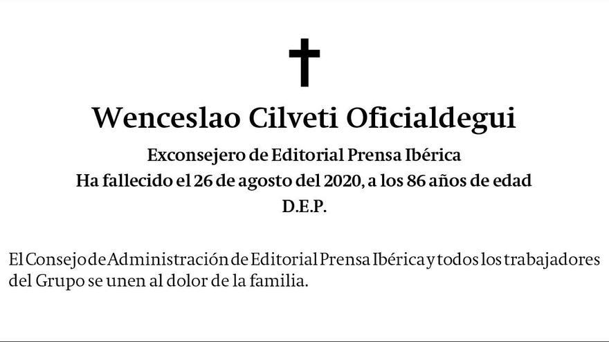 D. Wenceslao Cilveti Oficialdegui