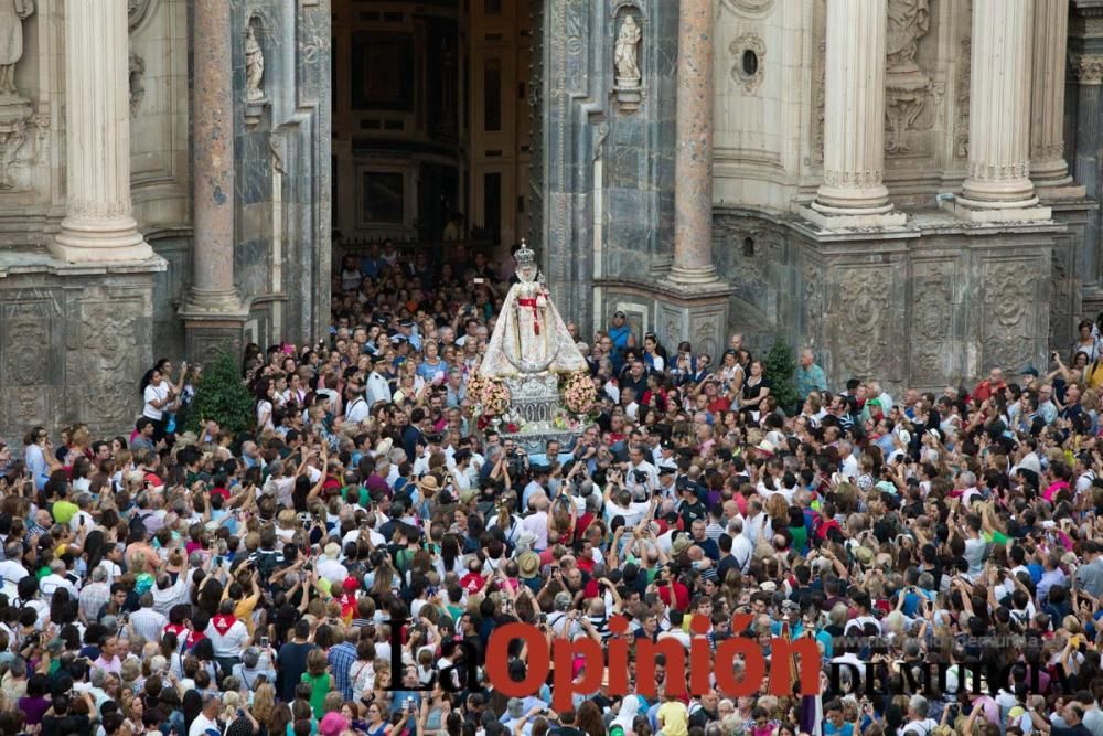 Salida de la Virgen de la Fuensanta desde la Cated