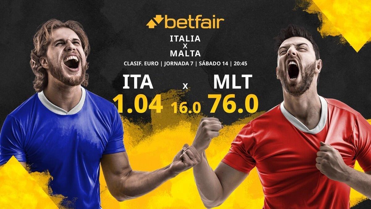 Italia vs. Malta: horario, TV, estadísticas, clasificación y pronósticos