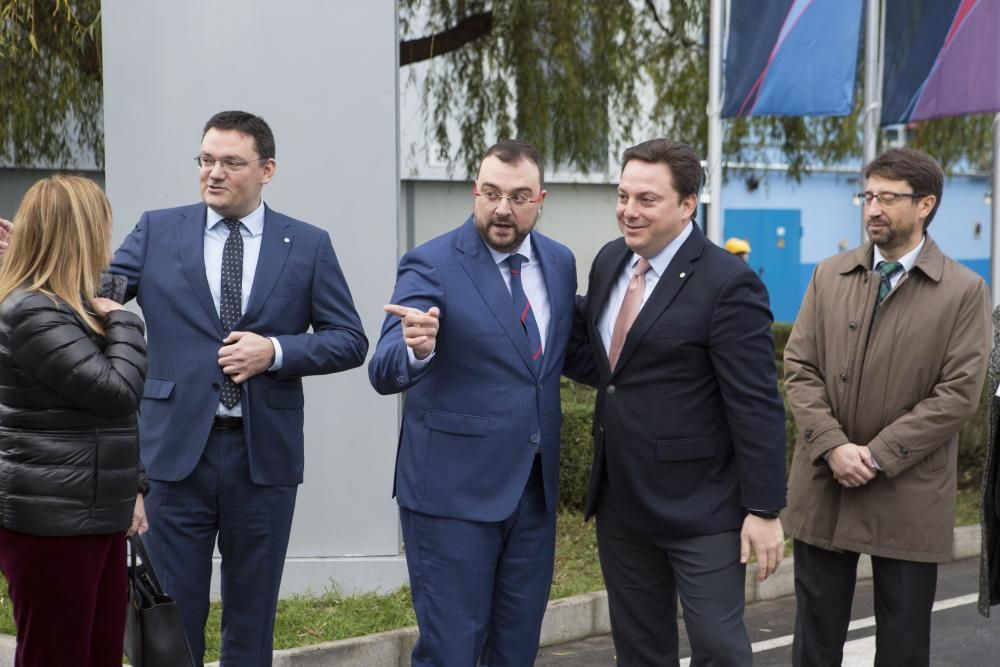 Inauguración del nuevo edificio de Bayer en Langreo