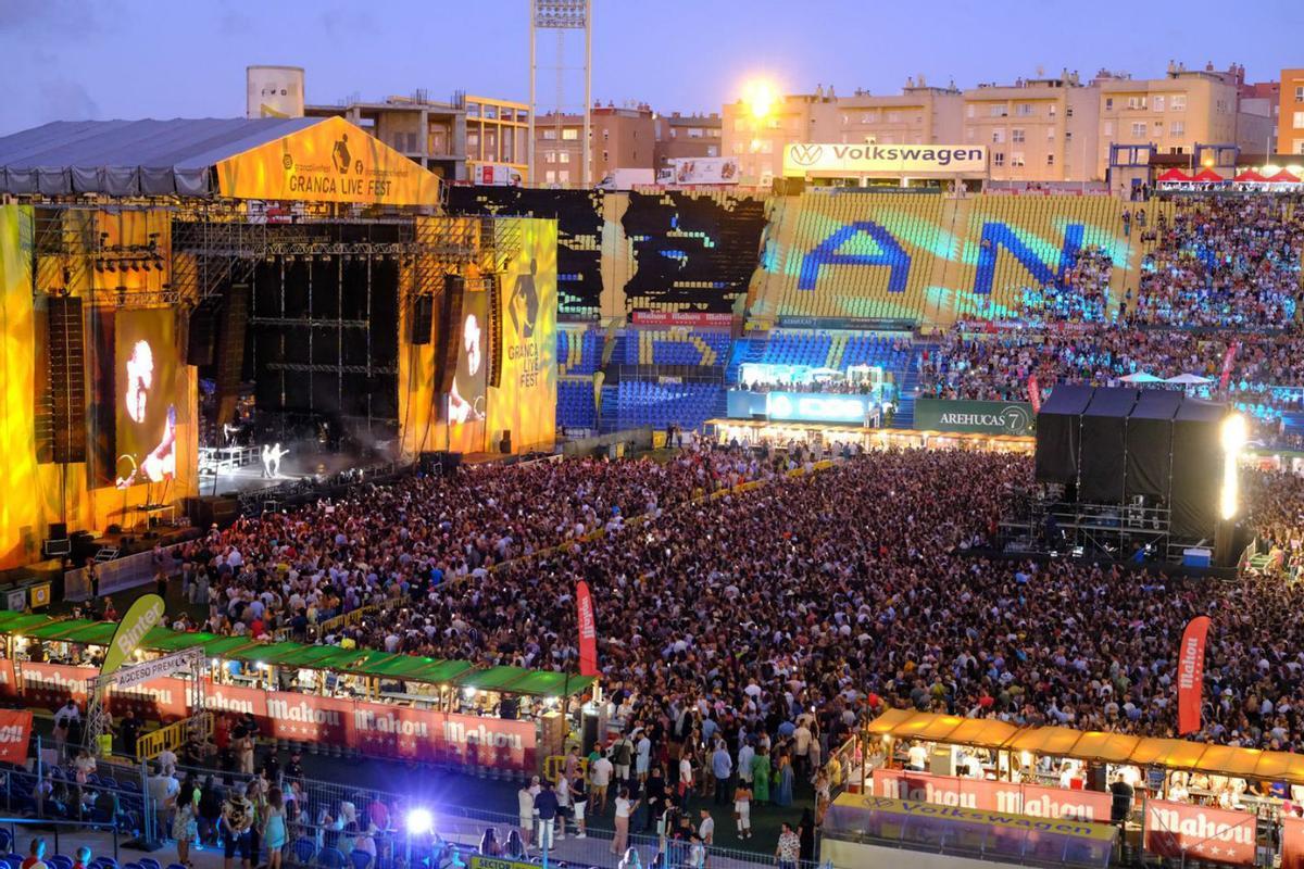 El festival Granca Live Fest celebrado recientemente en el Estadio de Gran Canaria, Siete Palmas. | | JOSÉ CARLOS GUERRA