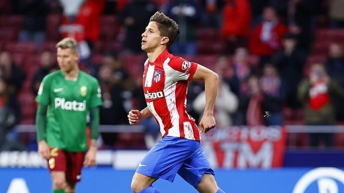 Giuliano Simeone, durante su debut con el Atlético de Madrid