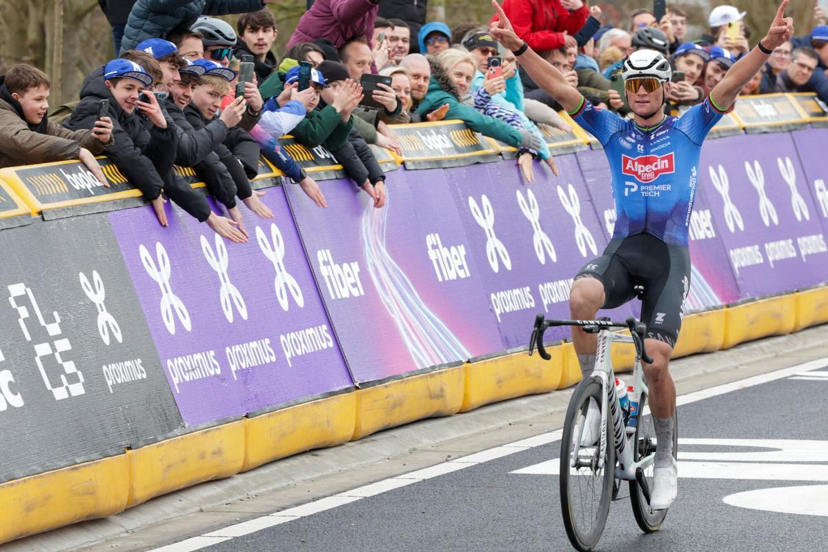 Mathieu Van der Poel, en la Omloop Nieuwsblad
