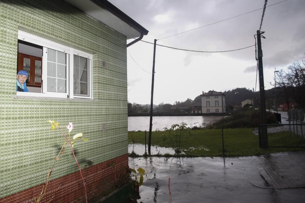 Aspecto del río Nalón a su paso por Riberas de Pravia