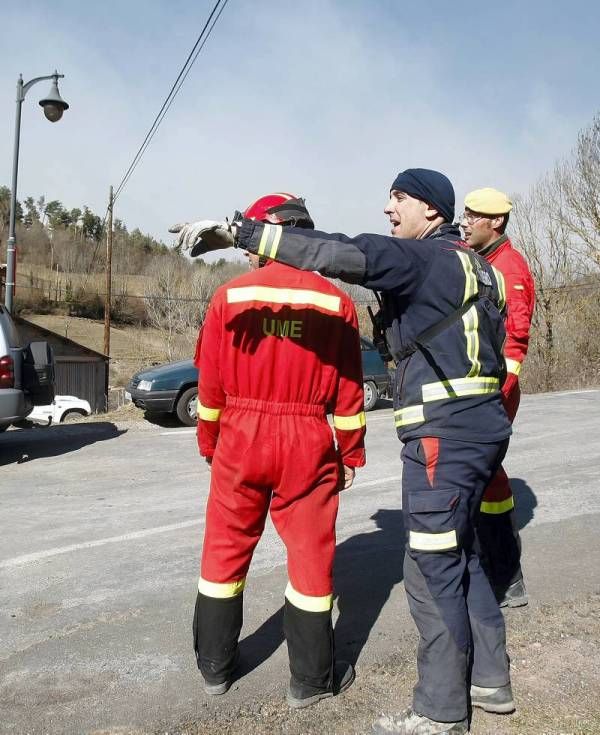 Imágenes del incendio en la Ribagorza