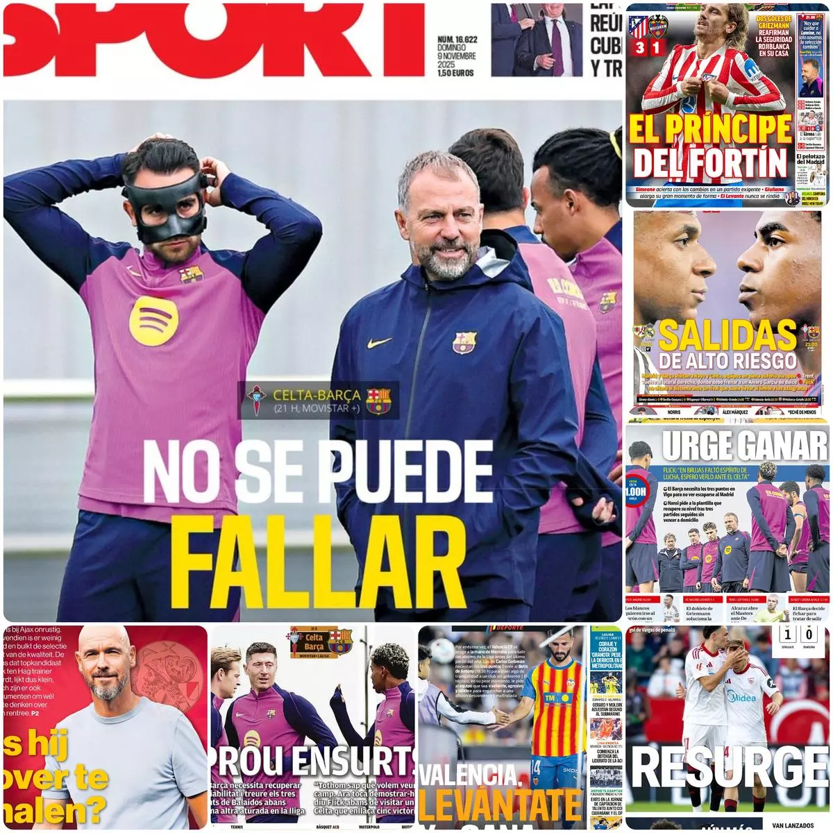 Máxima exigencia para el Barça en las portadas