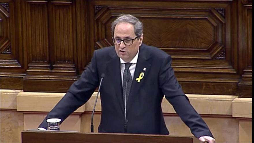 El discurs d'investidura de Quim Torra