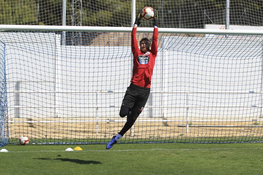 El Dépor prepara en Benidorm el partido del Elche