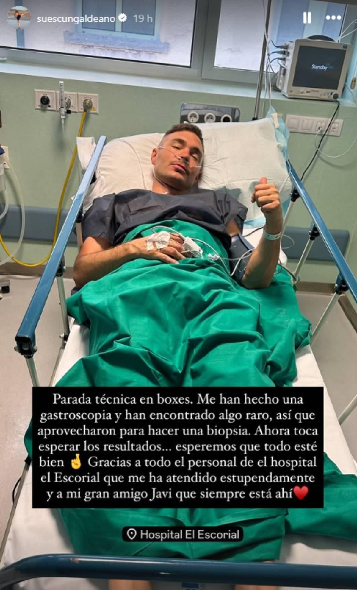 Cristian Suescun actualiza su situación desde el hospital