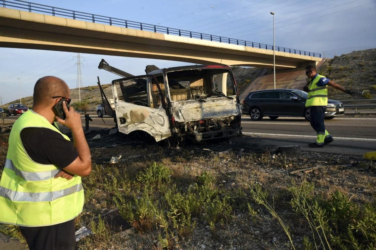 Fotos del accidente de la Z-40