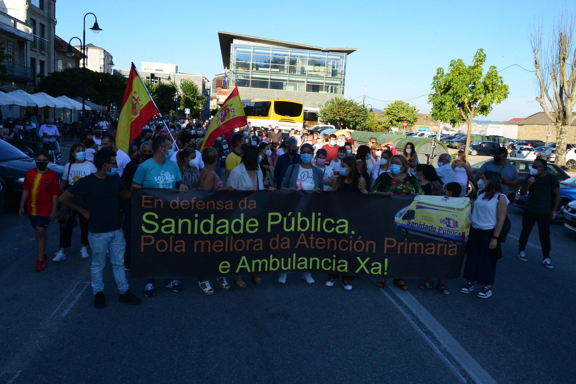 Marcha por la sanidad pública en Cangas