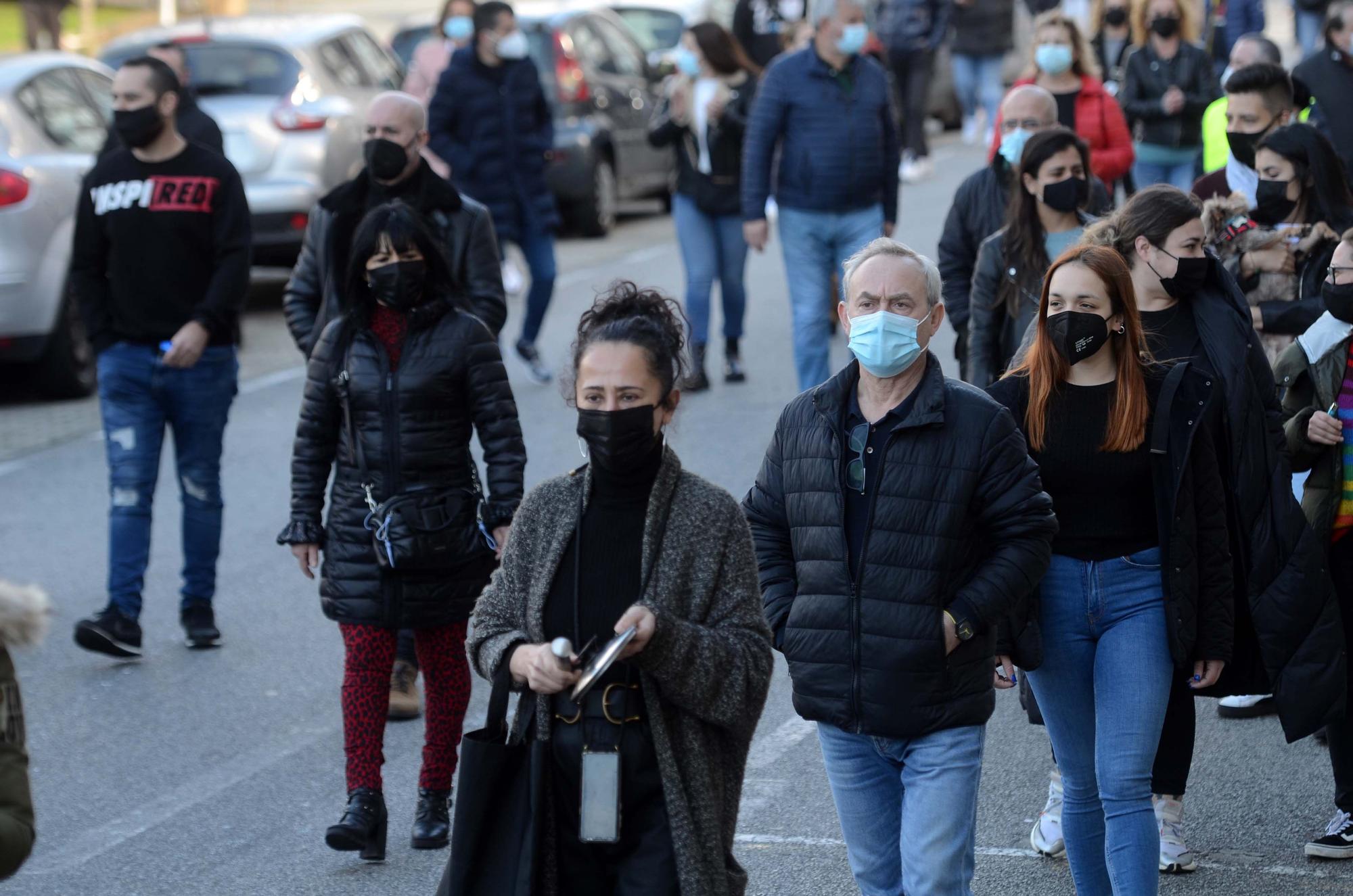 Manifestación masiva de la hostelería en Vilagarcía