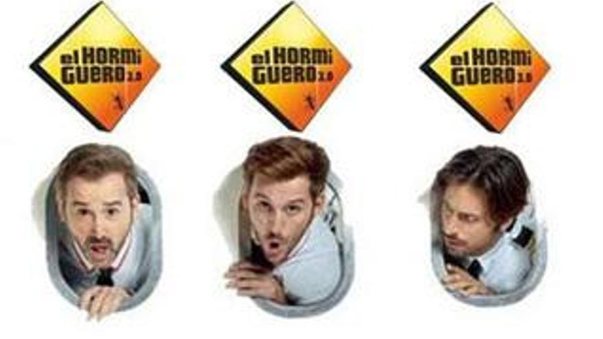 Javier Cámara, Raúl Arévalo y Hugo Silva, en 'El Hormiguero'.