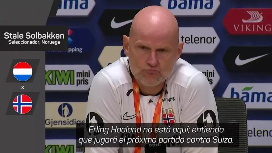 El seleccionador noruego defiende el descanso de Haaland: "Fue una decisión sencilla"