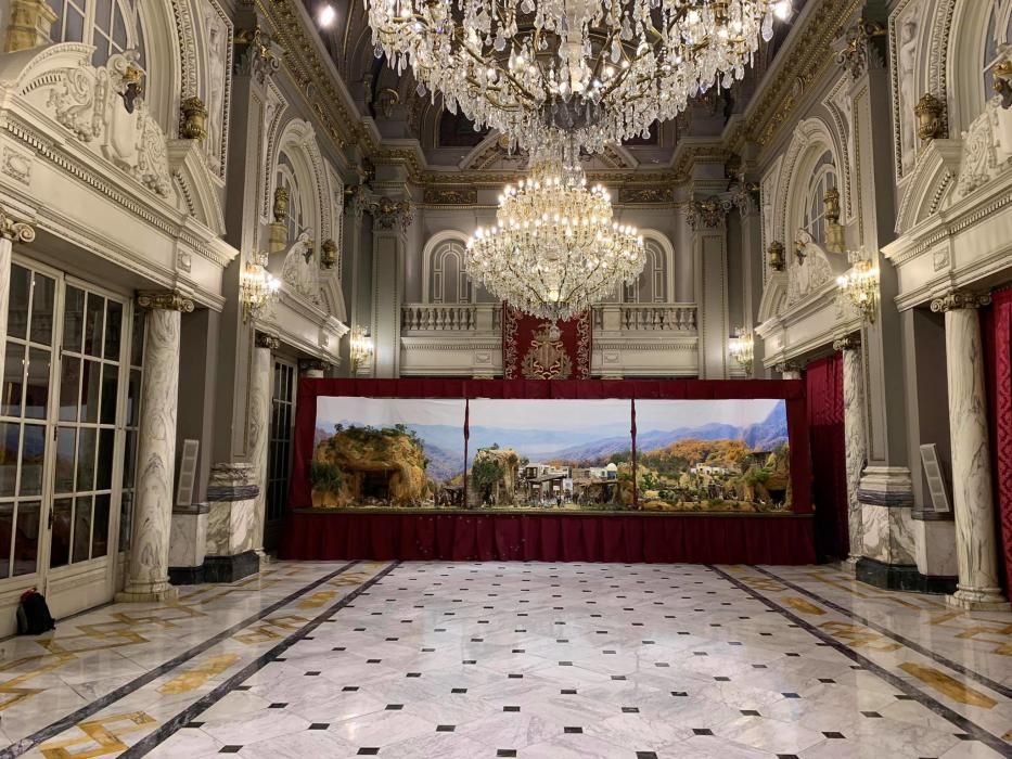 Así es el belén del Salón de Cristal del Ayuntamiento