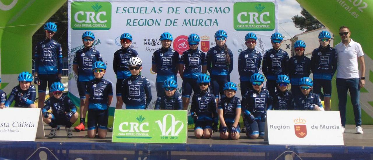 Componentes del Club Ciclista Alejandro Valverde-Ricardo Fuentes. | JOSÉ GARCÍA
