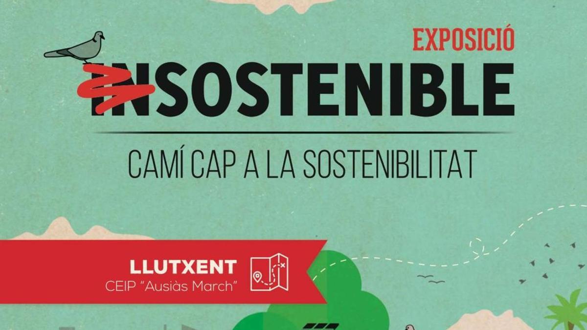 Cartel de la exposición “Un camino hacia la sostenibilidad”