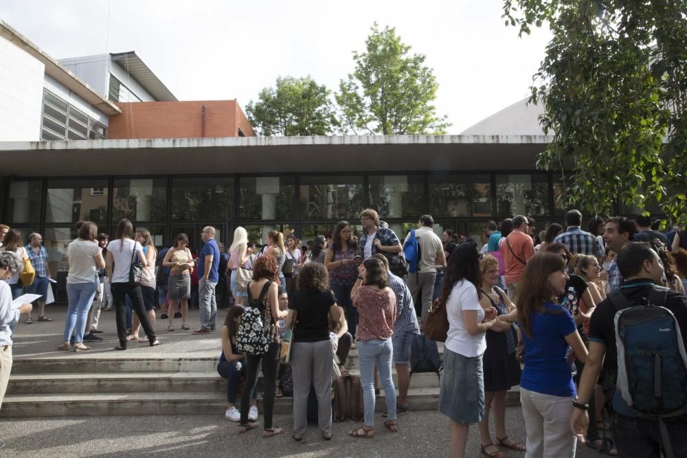 Primer día de las oposiciones a docente en la Comunitat Valenciana