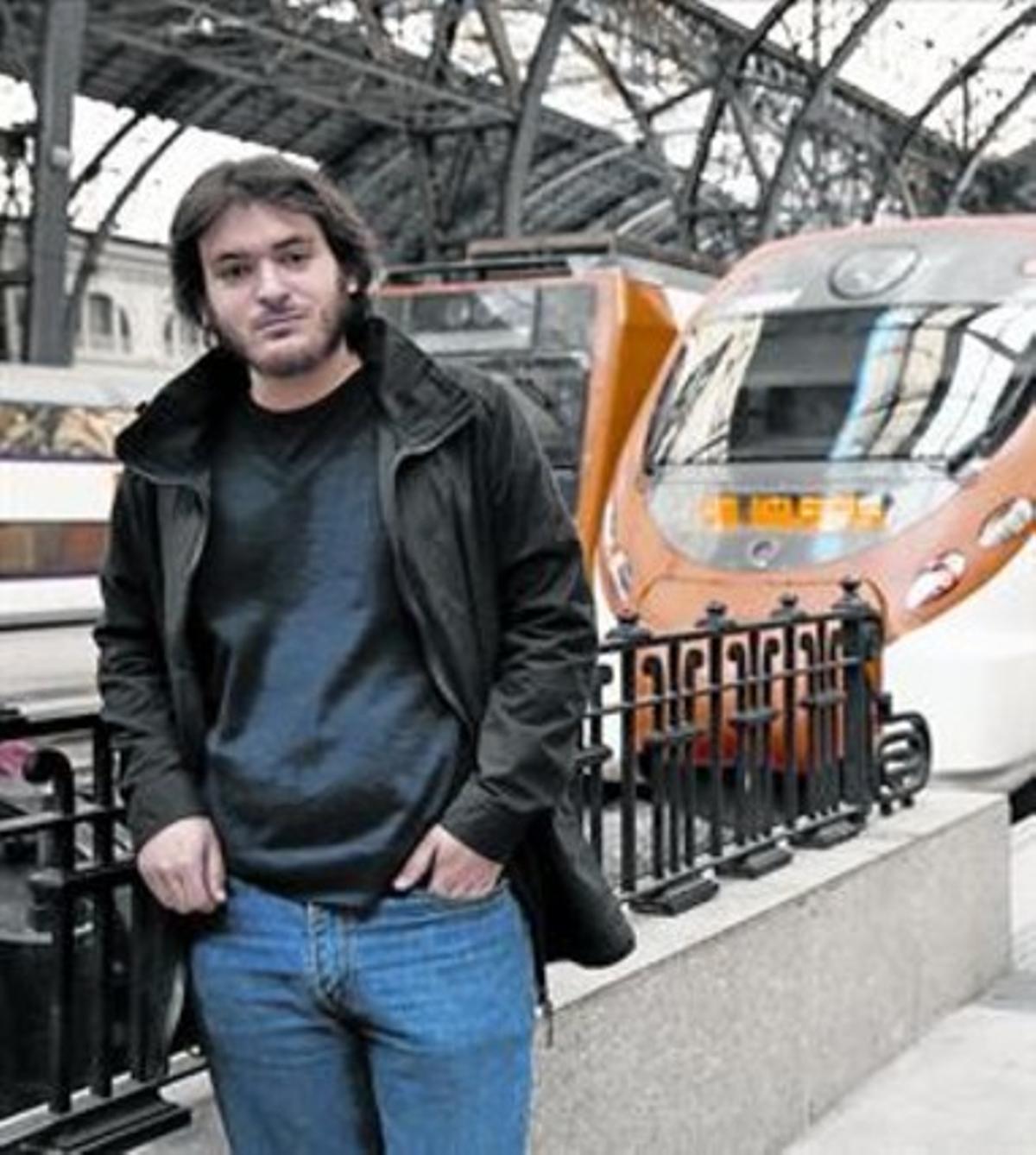 Alessandro Malfatti, en los andenes de la estación de França, ayer.