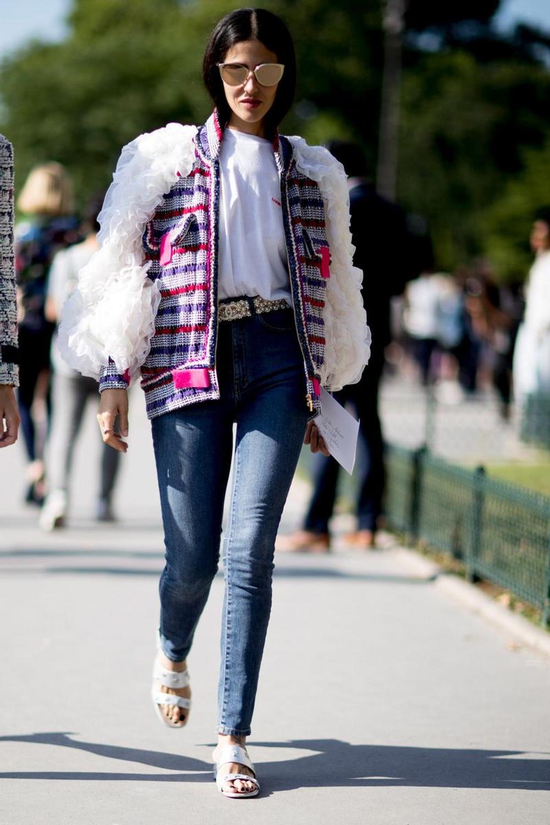 Street Style Alta Costura: chaqueta ochentera