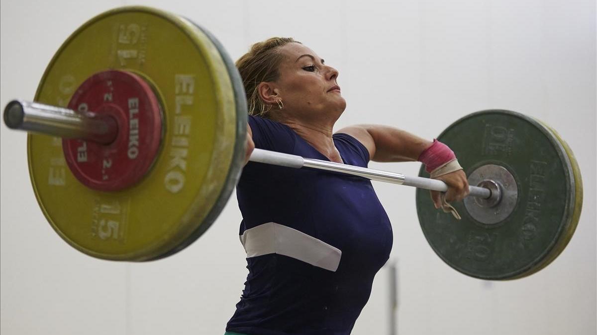 Lydia Valentin, en una imagen de archivo de un entrenamiento en el CAR de Sant Cugat