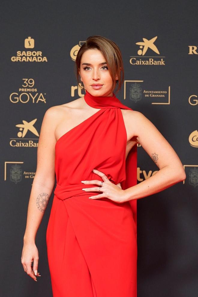 La cantante Lola Índigo posa en la alfombra roja de la 39º edición de los Premios Goya, en el Palacio de Exposiciones y Congresos de Granada, a 8 de febrero de 2025, en Granada, Andalucía (España). Los galardones son otorgados de manera anual por la Academia de las Artes y las Ciencias Cinematográficas de España (AACCE) con el objetivo de premiar a los mejores profesionales en cada una de las distintas especialidades tanto técnicas como creativas del cine español. 08 FEBRERO 2025 Arsenio Zurita / Europa Press 08/02/2025. LOLA ÍNDIGO;Arsenio Zurita;