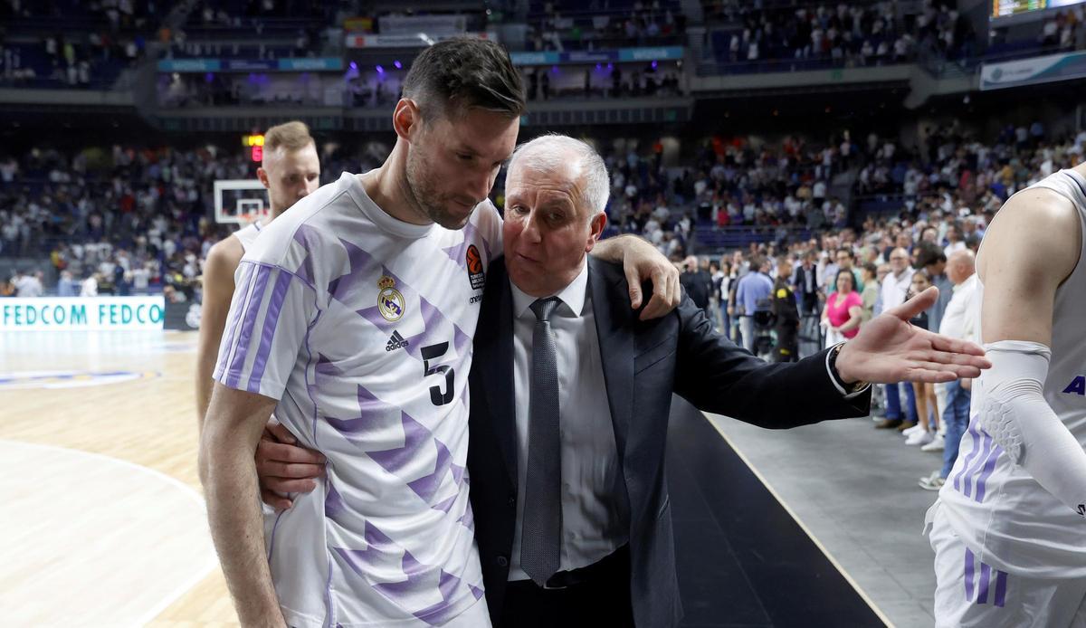 Rudy Fernández y Obradovic abandonan la pista amistosamente tras la trifulca vivida en la pista